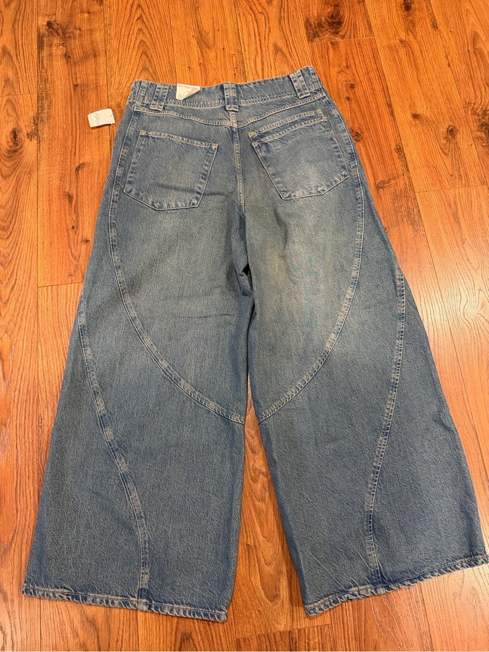 We The Free Chill Vibes Dropped Waist Wide Leg Jeans Size 29 NWT - Picture 4 of 5